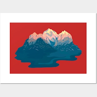 Mountains Blue Posters and Art